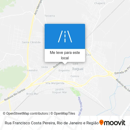 Rua Francisco Costa Pereira mapa