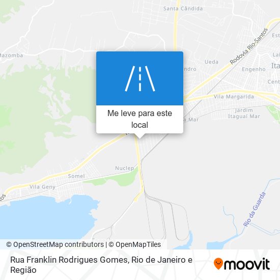 Rua Franklin Rodrigues Gomes mapa