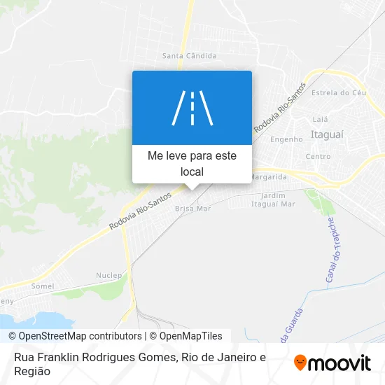 Rua Franklin Rodrigues Gomes mapa