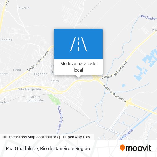 Rua Guadalupe mapa