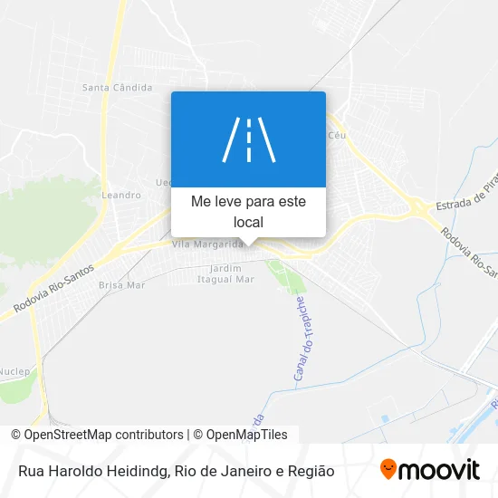 Rua Haroldo Heidindg mapa