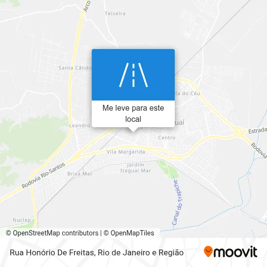 Rua Honório De Freitas mapa