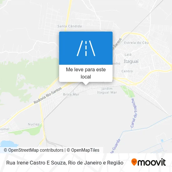 Rua Irene Castro E Souza mapa