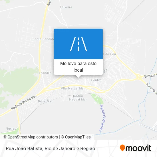 Rua João Batista mapa