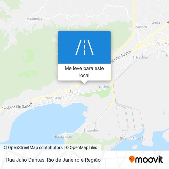 Rua Julio Dantas mapa