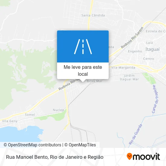 Rua Manoel Bento mapa