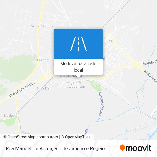 Rua Manoel De Abreu mapa