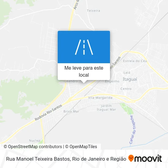 Rua Manoel Teixeira Bastos mapa