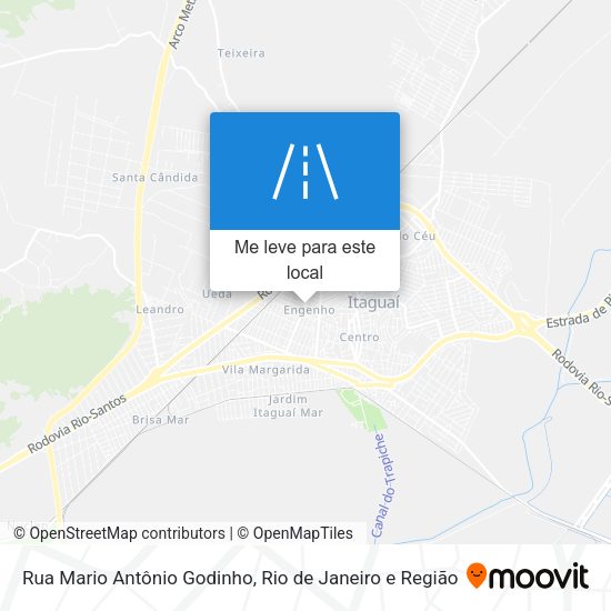 Rua Mario Antônio Godinho mapa