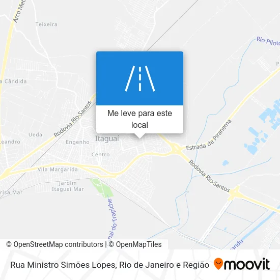 Rua Ministro Simões Lopes mapa