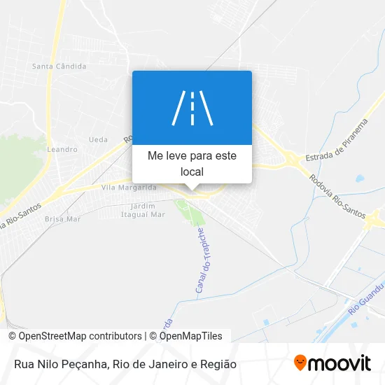 Rua Nilo Peçanha mapa