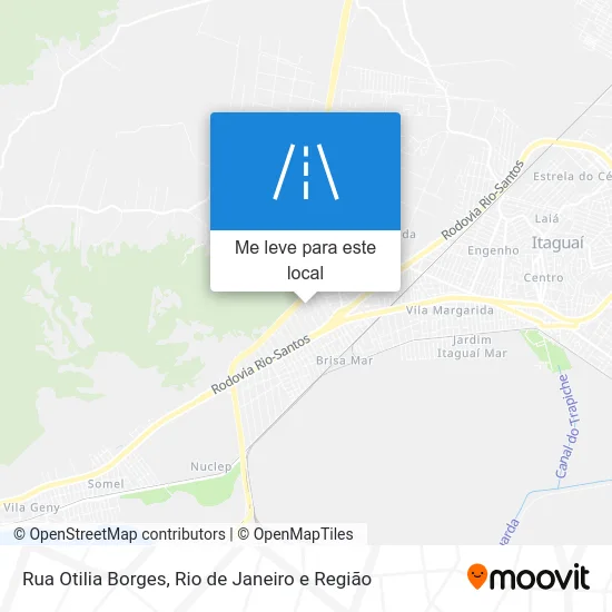 Rua Otilia Borges mapa