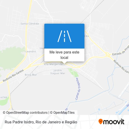 Rua Padre Isidro mapa
