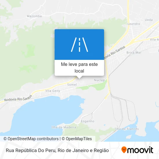 Rua República Do Peru mapa