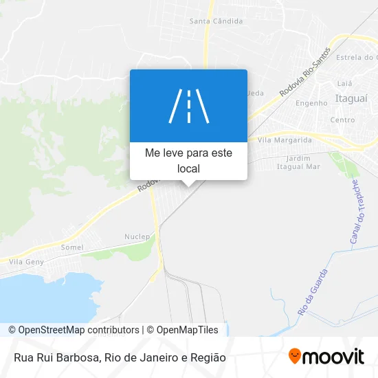 Rua Rui Barbosa mapa