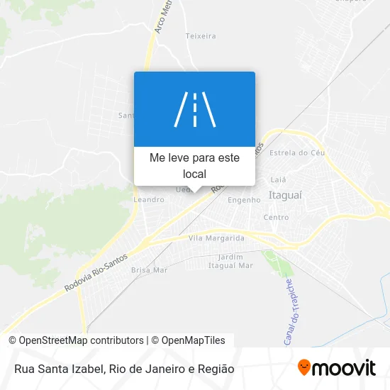 Rua Santa Izabel mapa