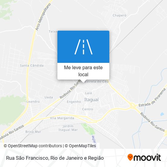 Rua São Francisco mapa