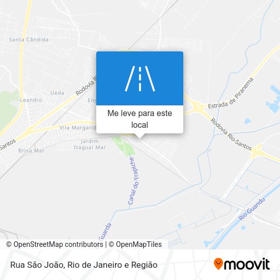 Rua São João mapa