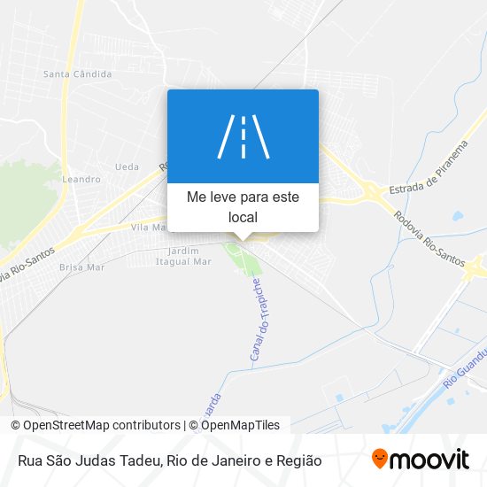 Rua São Judas Tadeu mapa