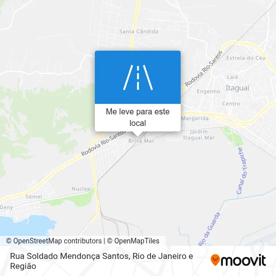 Rua Soldado Mendonça Santos mapa