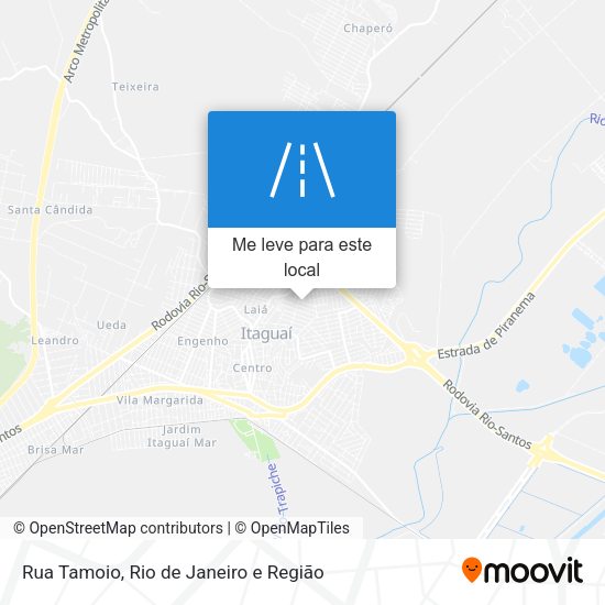 Rua Tamoio mapa