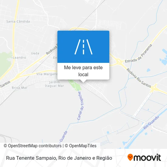 Rua Tenente Sampaio mapa