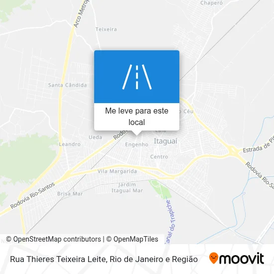 Rua Thieres Teixeira Leite mapa