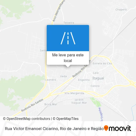 Rua Victor Emanoel Cicarino mapa