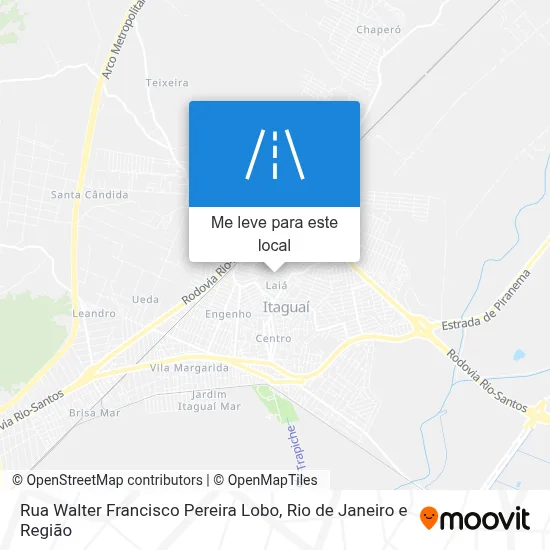 Rua Walter Francisco Pereira Lobo mapa
