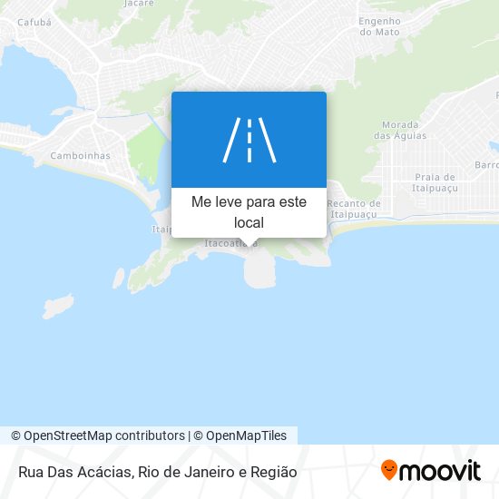 Rua Das Acácias mapa