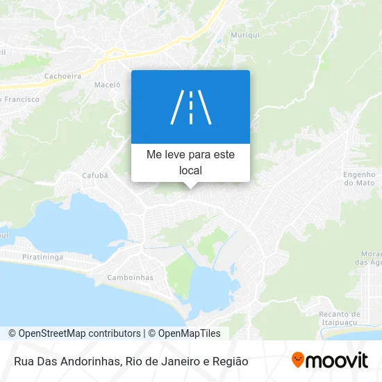 Rua Das Andorinhas mapa