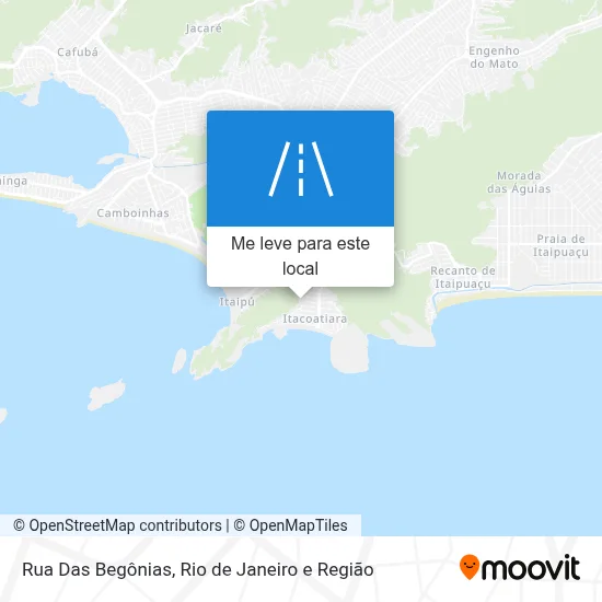 Rua Das Begônias mapa