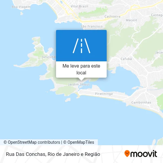 Rua Das Conchas mapa