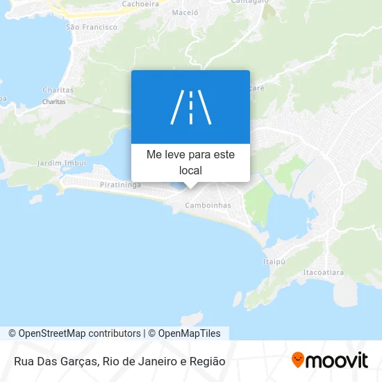 Rua Das Garças mapa