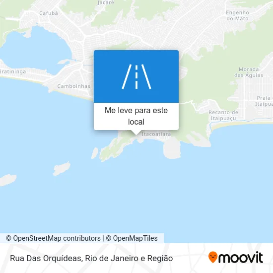 Rua Das Orquídeas mapa