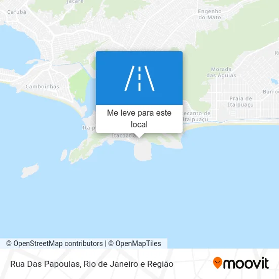 Rua Das Papoulas mapa