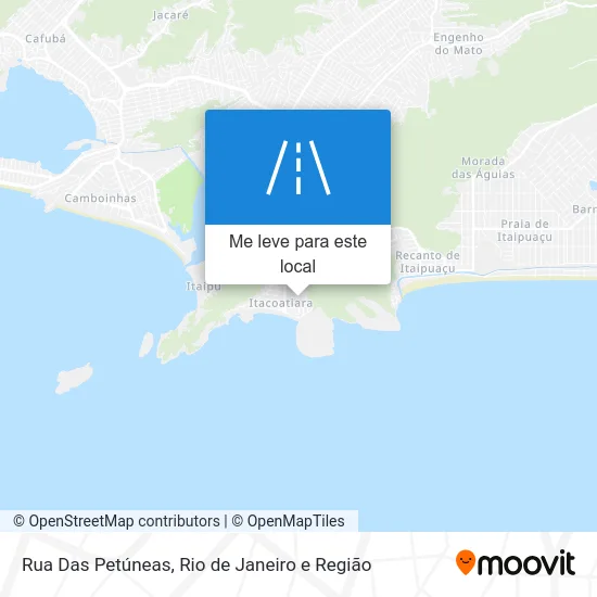 Rua Das Petúneas mapa