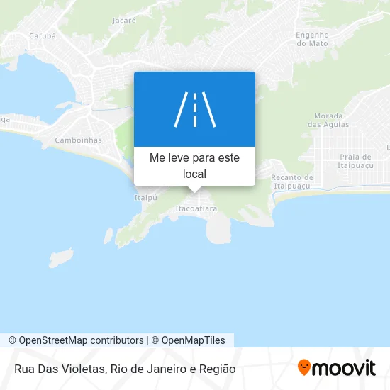 Rua Das Violetas mapa
