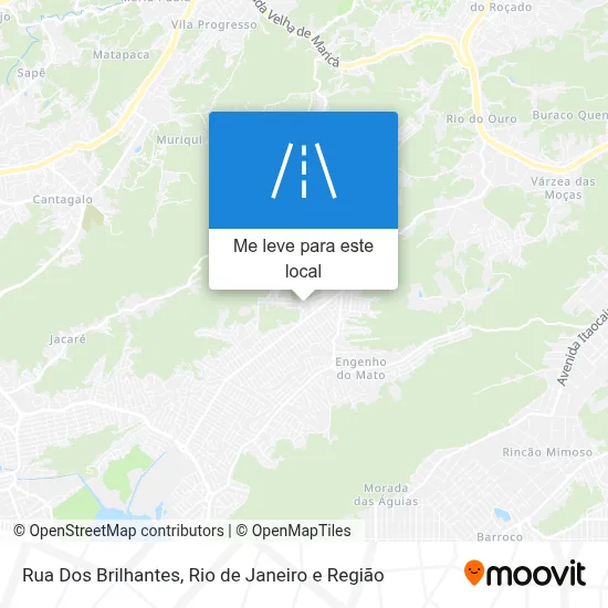 Rua Dos Brilhantes mapa