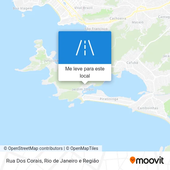 Rua Dos Corais mapa