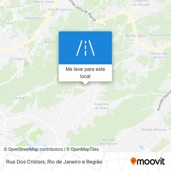 Rua Dos Cristais mapa