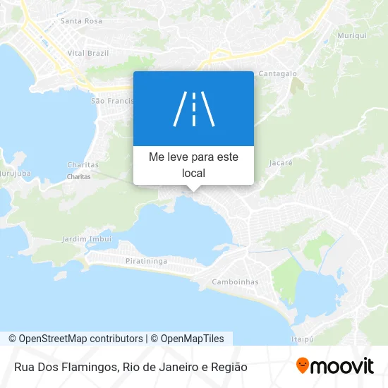 Rua Dos Flamingos mapa
