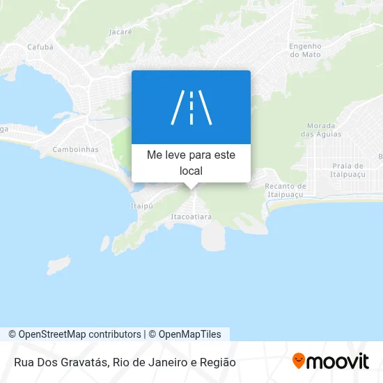 Rua Dos Gravatás mapa