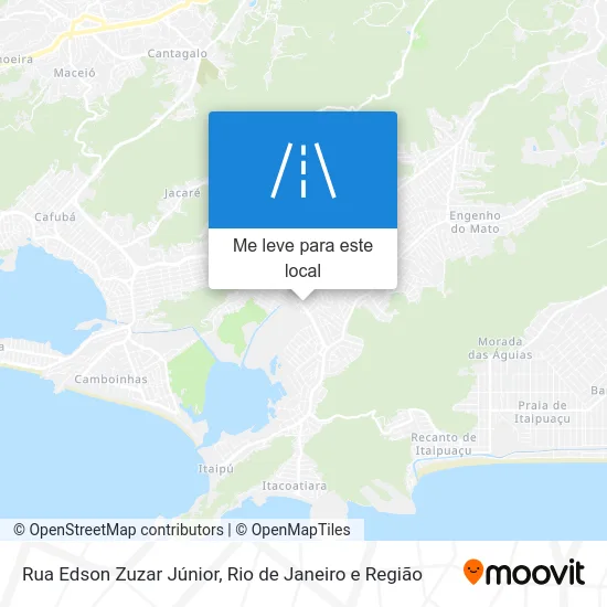 Rua Edson Zuzar Júnior mapa