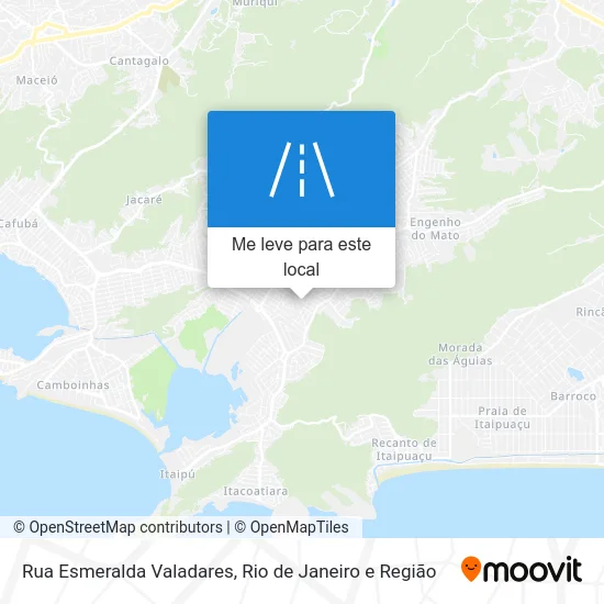 Rua Esmeralda Valadares mapa