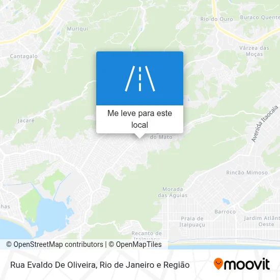 Rua Evaldo De Oliveira mapa