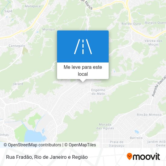Rua Fradão mapa
