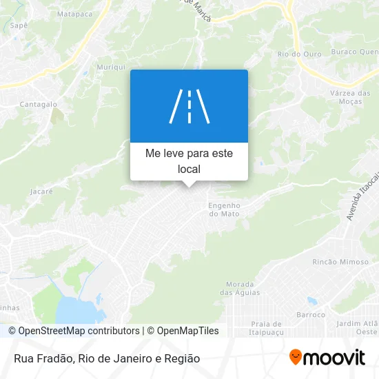 Rua Fradão mapa