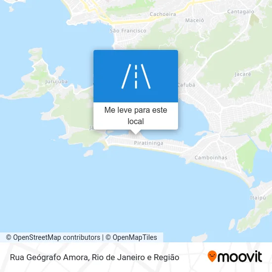 Rua Geógrafo Amora mapa