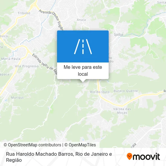 Rua Haroldo Machado Barros mapa